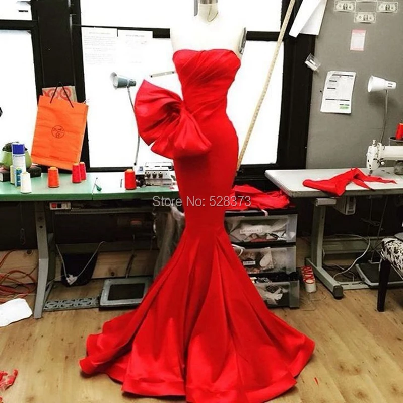 YNQNFS ED126 Real Pictures Elegant Vestido Longo Sleeveless Mermaid Evening Gown Party Long Dress Red Carpet 2018