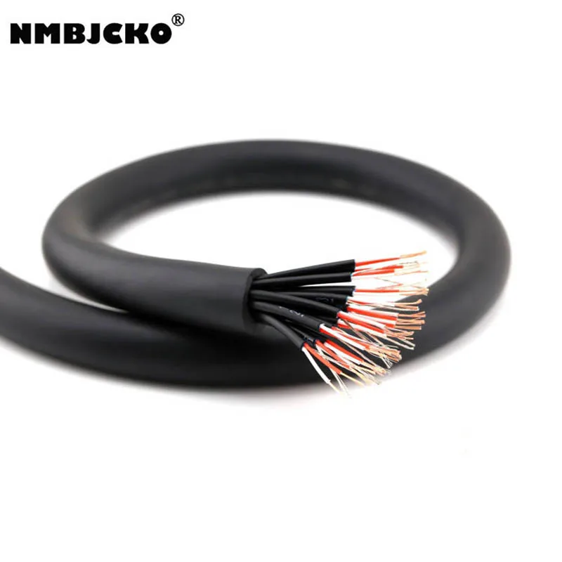 High quality NMBJCKO Series 20 channel way Balanced Audio Multicore Cable Snake for stage Multimedia audio cable with 15M