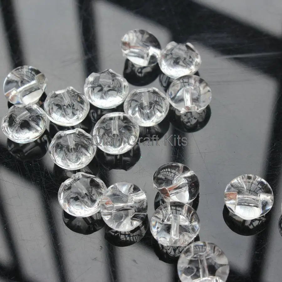 300pcs 12mm vintage Rivoli Button clear Crystal rhinestone faceted