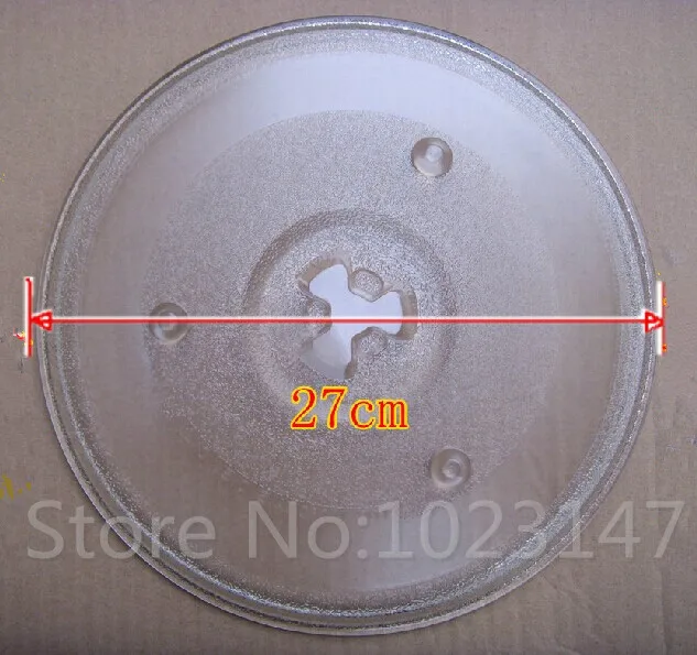 Microwave Oven 27cm Diameter Glass Plate for Galanz Midea Microwave Oven Parts Accessories