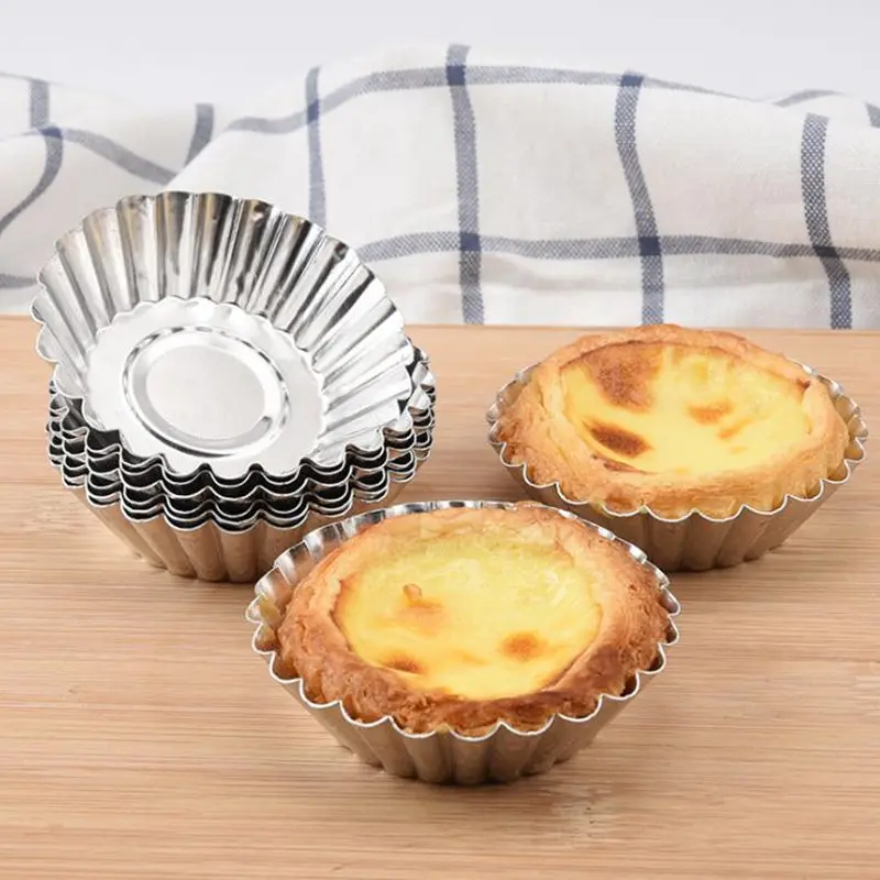 7cm Muffin Cupcake metal Cups Round For Muffin Cupcake DIY Baking Fondant Muffin Cake Cups Molds F20173427