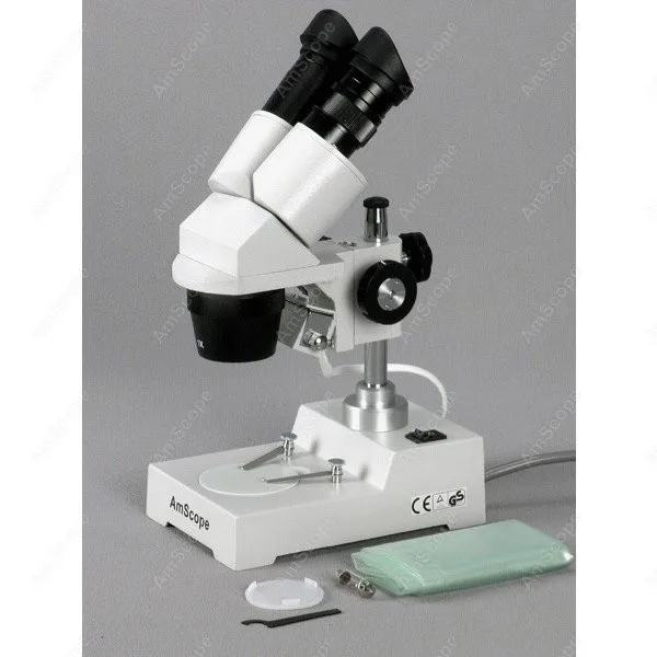 Sharp Stereo Microscope-AmScope Supplies Sharp Stereo Microscope 10X-30X