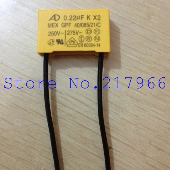 50PCS X ,Love AD Safety 275V224 0.22UF K X2 capacitor  size 18*8*14mm     26*8*17mm