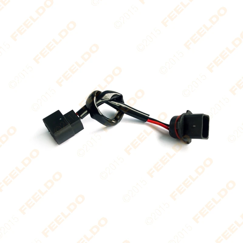 FEELDO 1XCar 5202/H16/2504/PSX24W Female Socket Connector Adapter To P13W Male Socket With Wire Harness Cable HID/LED Conversion