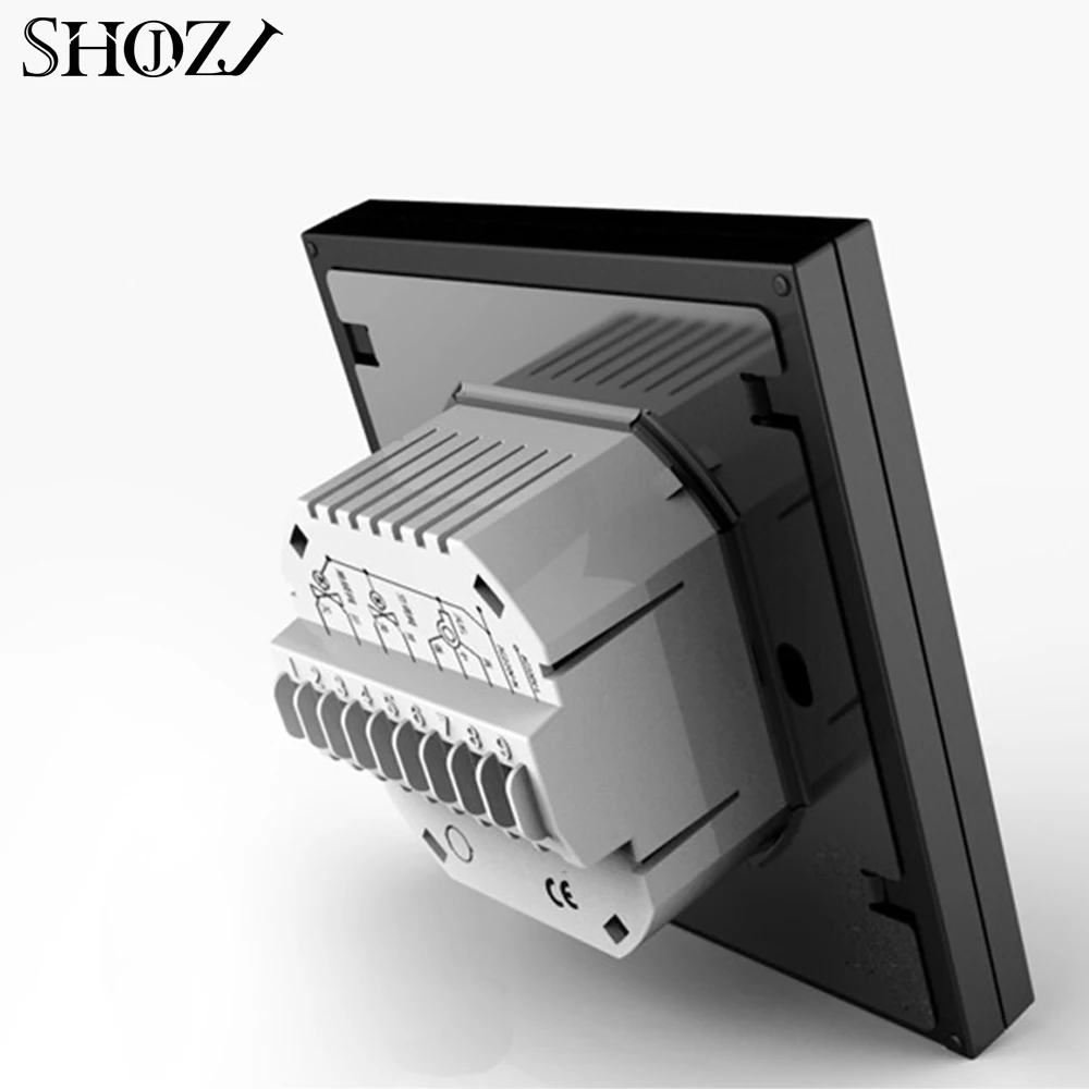 TUYA 2/4 Pipe WiFi Air Conditioner Thermostat Temperature Fan Coil Unit Controller 3 Speed Work with Alexa Google Home