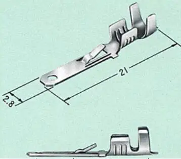 male Crimp Terminals (pins) 18-22 AWG,1500-0009 crimp terminal