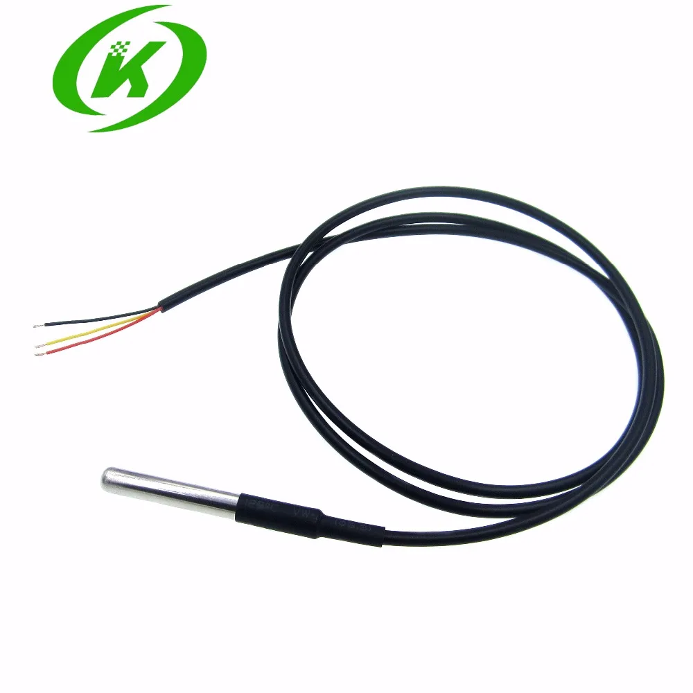 1PCS Stainless steel package Waterproof DS18b20 temperature probe temperature sensor 18B20