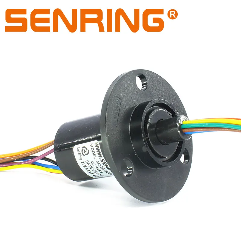 Rotary Joint Slip Ring 8 Circuits 5A with Outer Diameter 22mm Housing Plastic Low Torque slipring