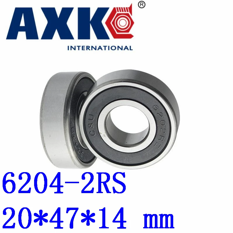 

2023 New Arrival Time-limited 4pcs Free Shipping Double Rubber Sealing Cover Deep Groove Ball Bearing 6204-2rs 20*47*14 Mm