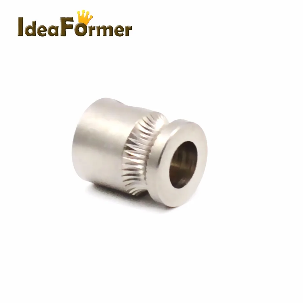 Idea Former 3D Printer MK8 extruder Driver gear for 1.75mm 3.0mm Filament Extruder Pulley 5mm Shaft Stainless steel Wholesale