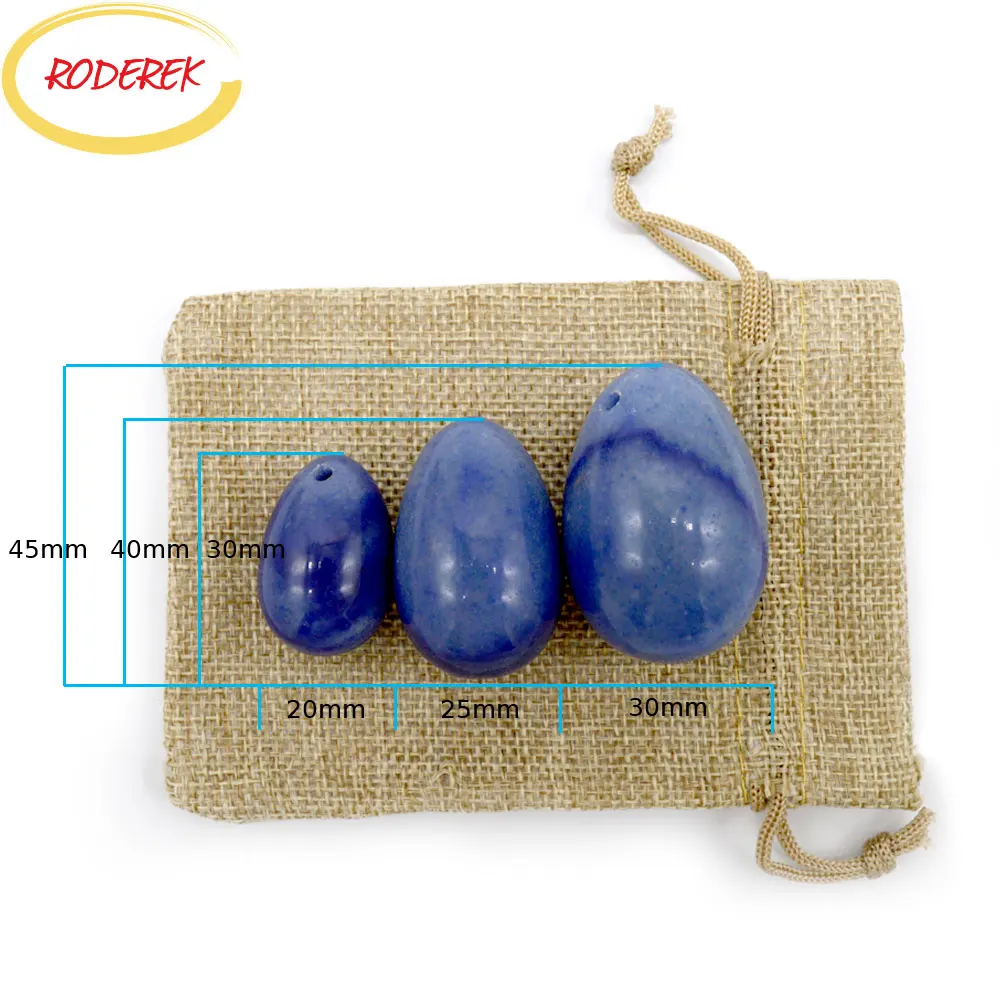 Drilled Jade Egg Vaginal Natural Jade Egg Set Exercise Women Pelvic Floor Muscle Massage For Health