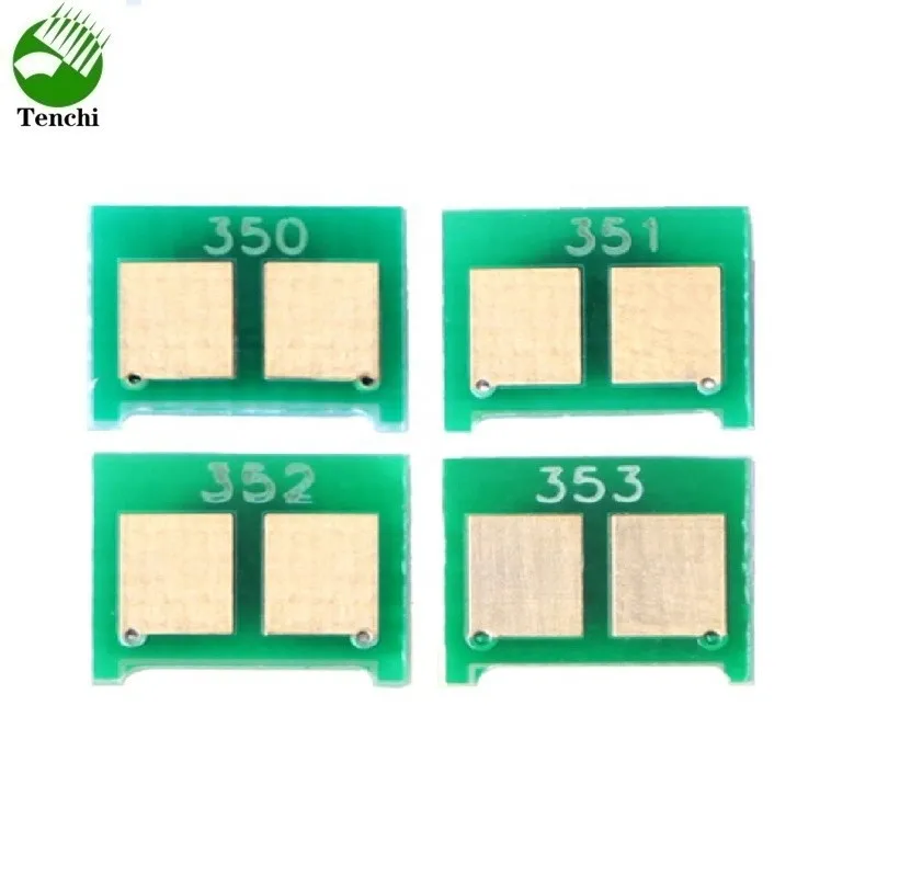 10sets=40pcs Free shipping Toner chip CF350A CF351A CF352A CF353A Compatible for HP Color LaserJet Pro MFP M176n