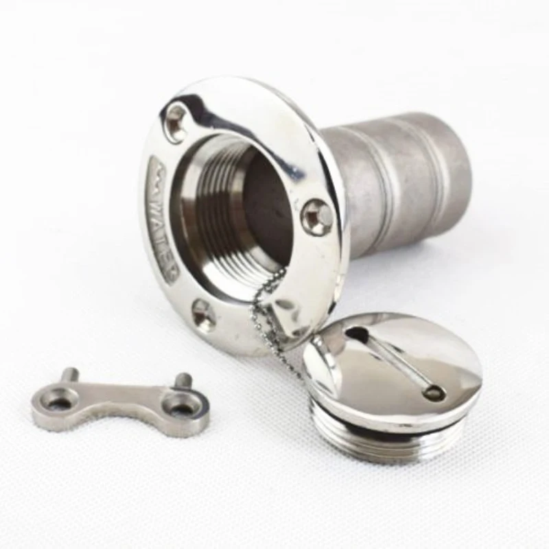

1 piece Stainless Steel 316 Deck Fuel Filler 1-1/2" OD With Keys For Marine Drable