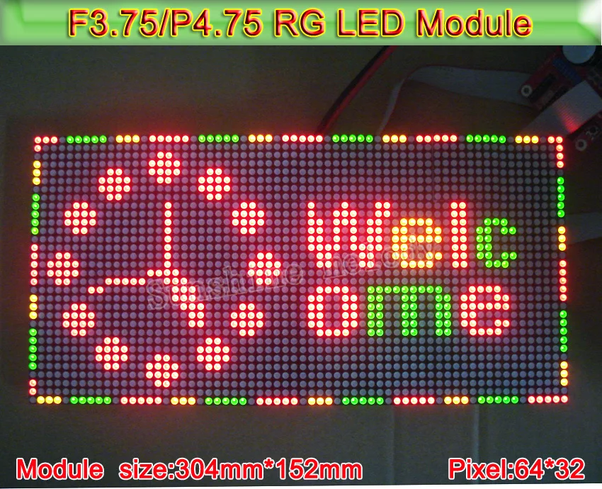 Module de LED de Double couleur SMD P4.75, double Module d'affichage LED couleur d'intérieur de RG, module de LED de P4.75, panneau de signe de LED