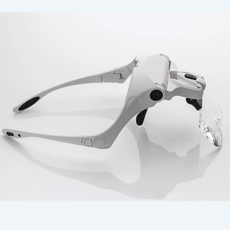 1x 1.5x 2x 2.5x 3.5x Headband LED Magnifier Head Wearing Eye Reading Magnifying Glasses Soldering Repair Lamp Magnifier Loupes