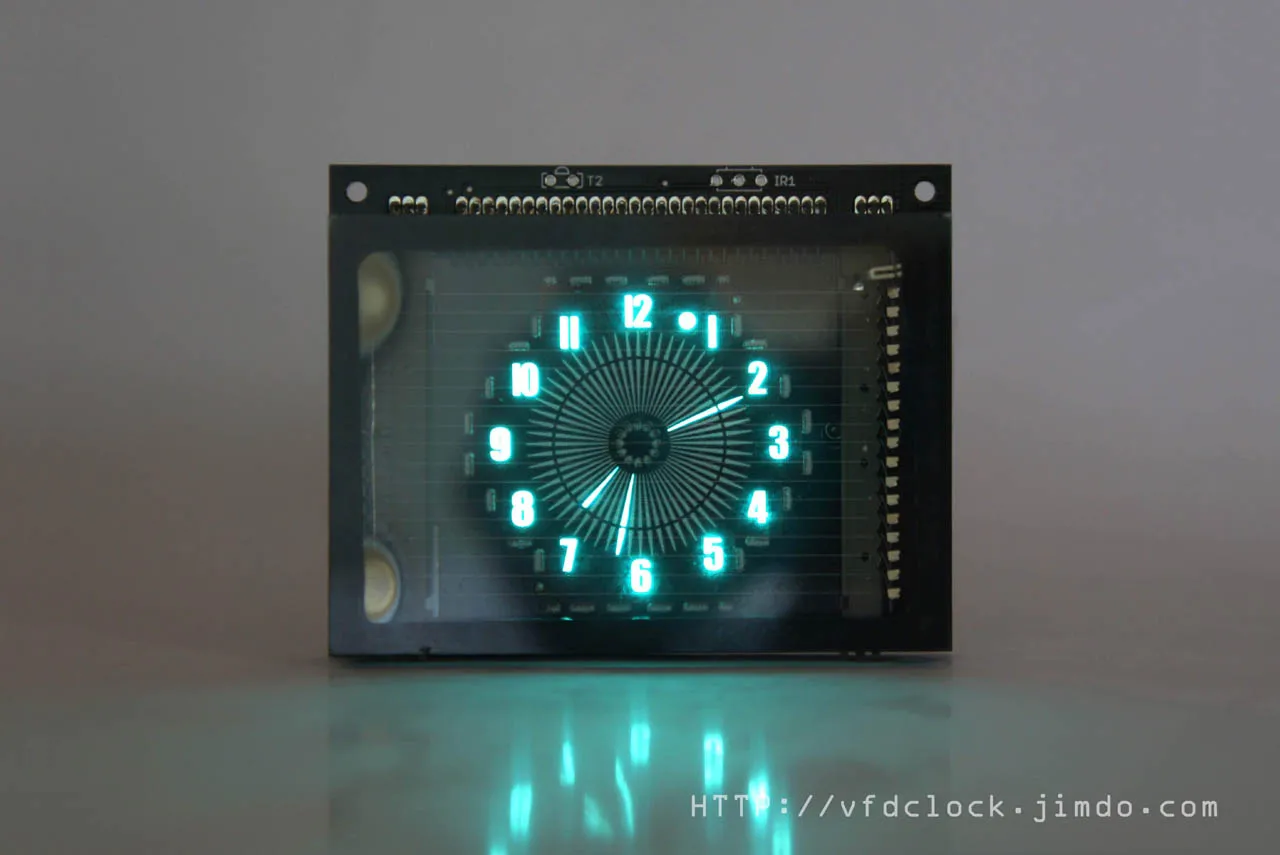 USB Powered BOE VFD48 Disc Pointer Clock V1.5- Fluorescent Electronic Clock - No Shell