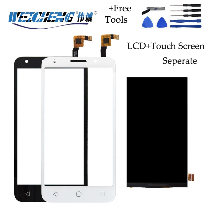 

WEICHENG Top Quality For Orange Rise 51 LCD Display +Touch Screen assembly Digitizer for Rise 51 display+Tape