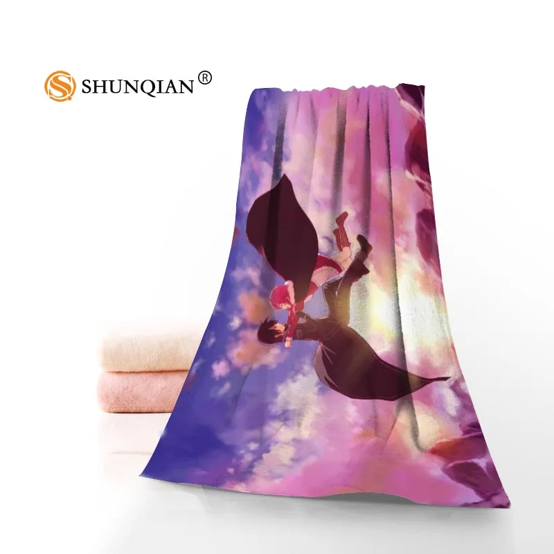 

New Custom Sword Art Online Towel Printed Cotton Face/Bath Towels Microfiber Fabric For Kids Men Women Shower Towels