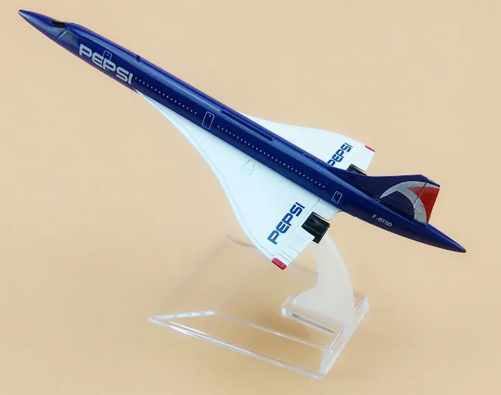 15.5cm Metal Air France Costa Concordia PEPSI F-BTSD Airways Airlines Plane Model Airplane Model w Stand Aircraft