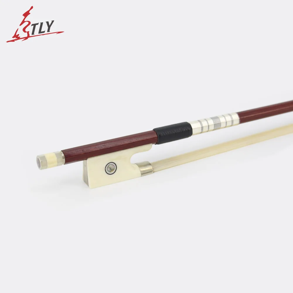 Factory Store High Quality 4/4 Violin Bow Fisheye Inlayed Imitation Ivory Frog Colored Shell Fiddle Bow Violin Accessories