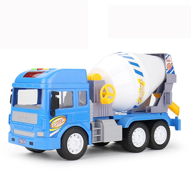 Boy Toy Inertial Mixer Car Model Agitator Truck Car Kids Beach Toys Manual Engineering Vehicles Good Birthday Gift for Children