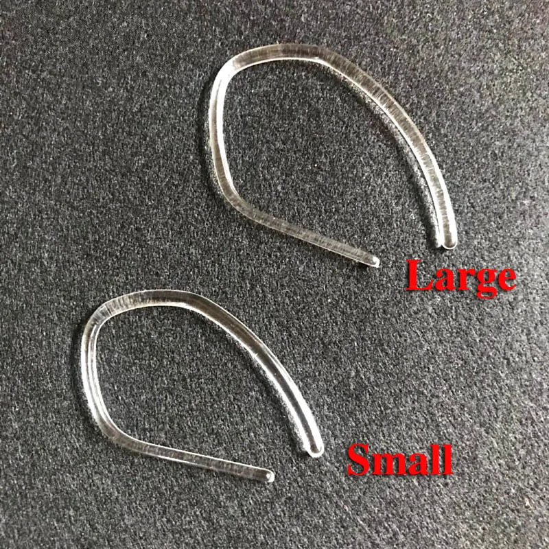 New 2pcs Clear Replacement Earhook Ear Hook  for Jabraes style bluetooth Wireless Eeadphone Ear hook