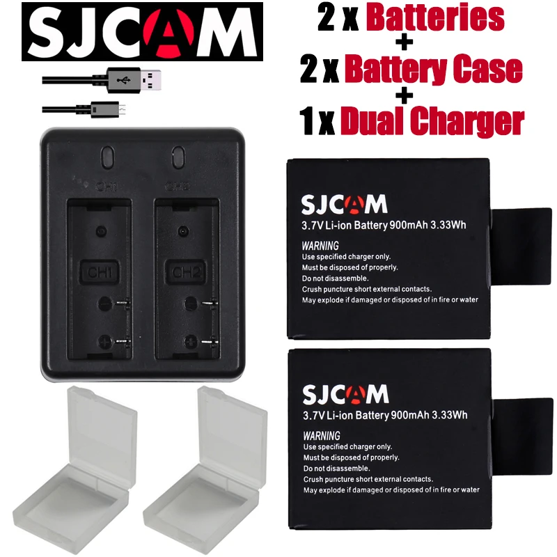 

New 2pcs SJCAM sj4000 eken H9 H3 H8 W9 G3 GIT-LB101 GIT BATTERY sj5000 sj6000 sj7000 SJ8000 SJ9000 battery+ Dual charger