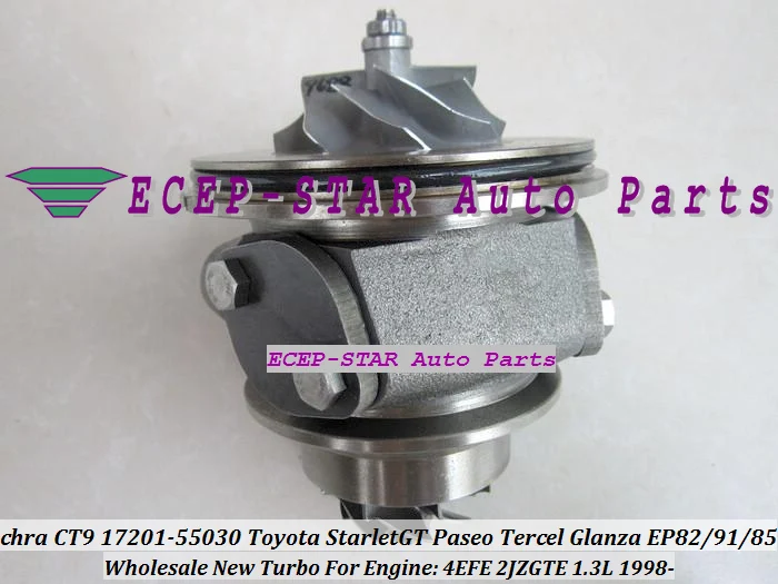 Free Ship CT9 Turbo CHRA Cartridge Core 17201-55030 17201-64190 For TOYOTA Starlet 4EFE 4EFTE EP82 EP91 EP85 1.3L 2JZ-GT 2JZGT