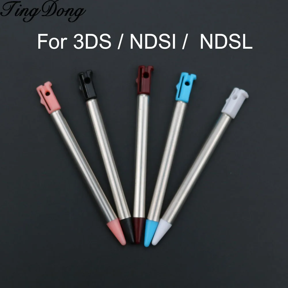 TingDong 1pcs  Retractable Metal 7-12cm Length Touch Screen Stylus Pen Set For Nintendo NDSI NDSL For 3DS Gaming Accessory