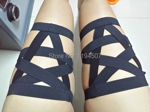 

2019 New Wholesale Pentagram harness leg strap garter suspender belt