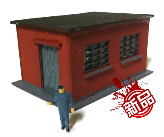 

HO 1/87 The train model sand scene construction DIY road-mender rest room