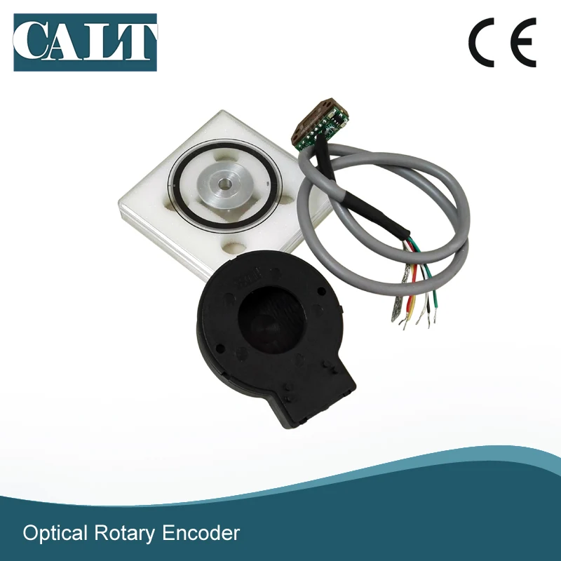 

Rotary encoder module disk PD series 12 15mm hole size 56 mm outer size line driver output 5V AB signal