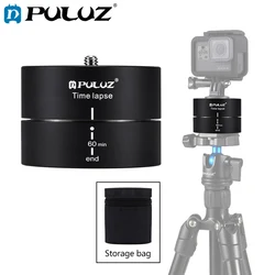 PULUZ Camera Time lapse 360 Panoramic Panning Rotation 60/120 Minutes For Gopro/iphone Stabilizer Tripod Head Adapter Timelapse