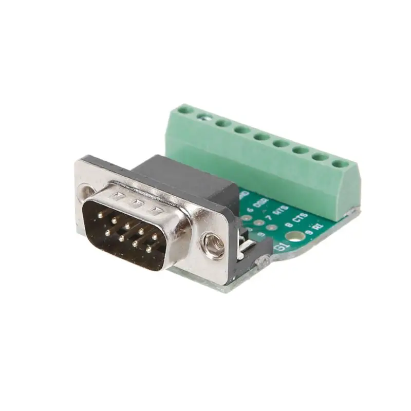 DB9 Male/Female D-SUB Adapter Plate Connector RS232 Serial To Terminal Board Signal Module