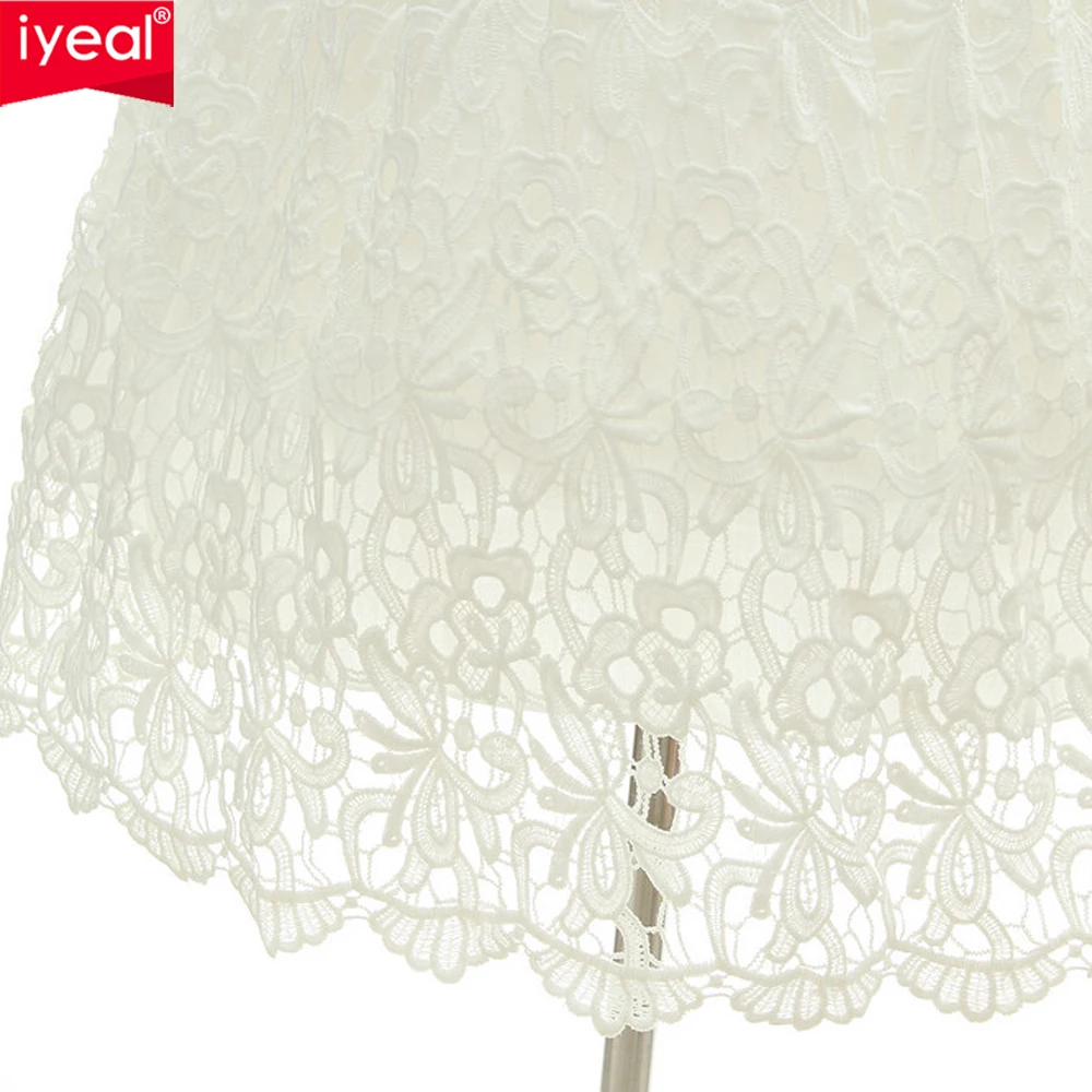 IYEAL New 1 Year Birthday Baby Girl Dresses For Baptism Infant Princess Lace Christening Gown Newborn Toddler Bebes Clothes image 6