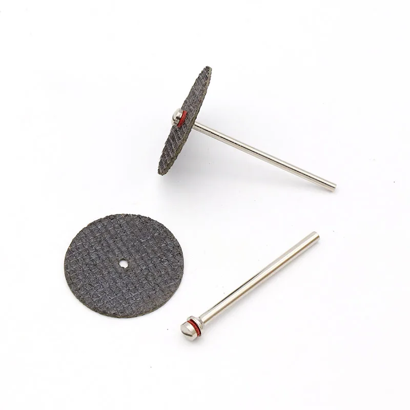 5pcs 32mm Cutting Discs Resin Fiber Cut Off Wheel + 2.35/3.2mm Shank For Dremel Accessories Rotary Power Grinding Abrasive Tools