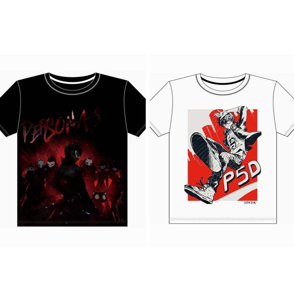 MGFHOME Anime JK Hot Game Persona 5 P5 Ren Amamiya Akira Kurusu Joker Cosplay Shirt T-Shirt Tops Tee Women Men tshirt t shirt