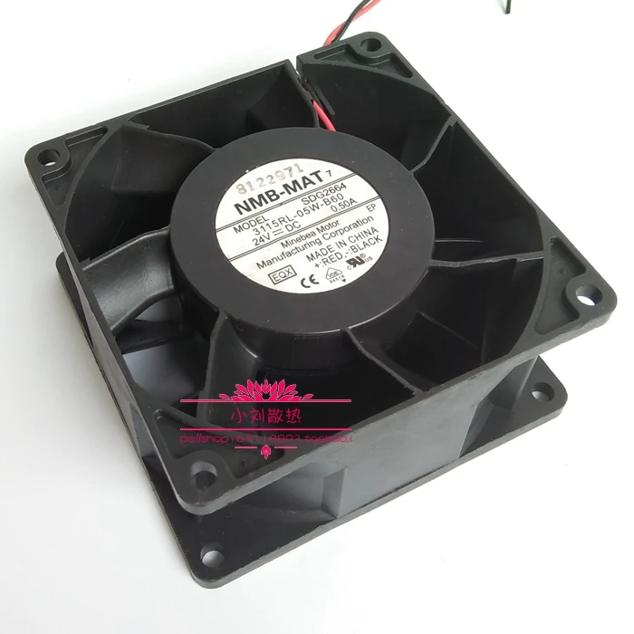 

NMB-MAT 3115RL-05W-B60 EQX DC 24V 0.50A 80x80x38mm 2-wire Server Cooling Fan