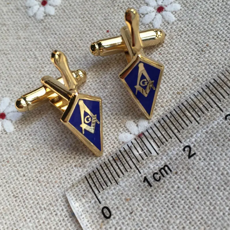 50 Pairs Trowel Masonic Freemasonary Cuff Link Freemason Tool Masonry Square and Compass Cufflinks gift for the fellow