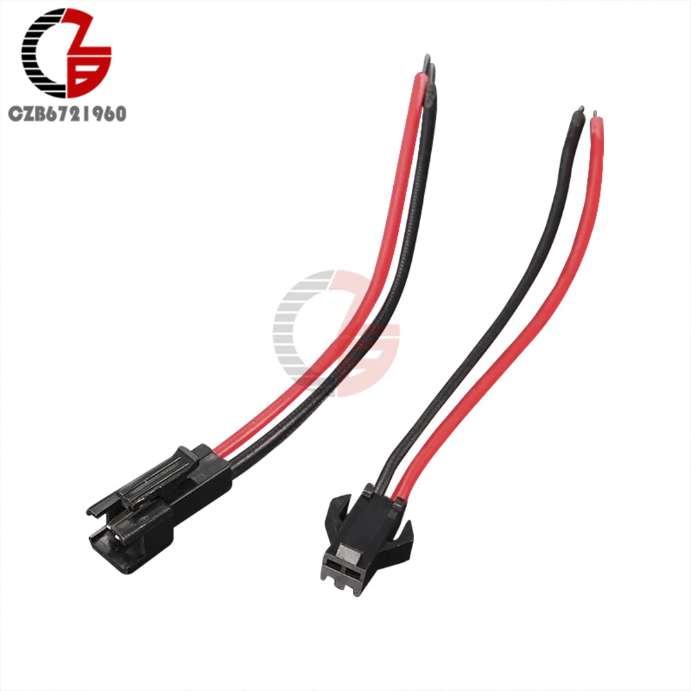 5Pair 15cm SM 2Pin 3Pin Male to Female JST Connector Plug Cable for LED Strip Curtain Cabinet Light Celing Downlight Downlight