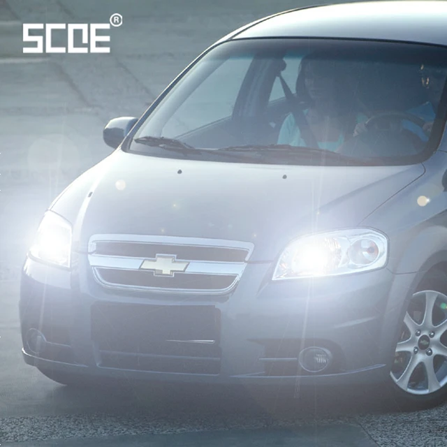 Dla Chevrolet Aveo Cruze Kalos Lanos Matiz Orlando SCOE 2PCS Auto High Beam Super Halogen Bulb Headlight Car Styling ciepła biel