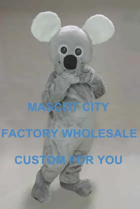 

Custom Made Kiki Koala Mascot Costume Adult Size Theme Carnival Party Cosply Mascotte Outfit Suit Fancy Dress EMS FREE SW981