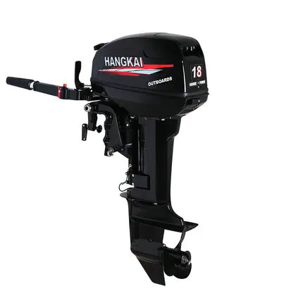 Strong powerTwo-stroke 3.5HP / 18HP external fuel tank, four-stroke 4.0HP / 7.0HP fuel tank head 44CM outboard gasoline engine.