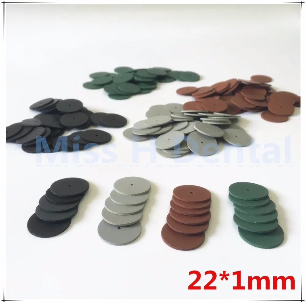 40pcs/set 22*1mm Slim Dental rubber polishing wheel for dental tools and jewelry Jewelry Buffing dental material supply