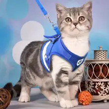 Reflective Cat and Small Dog Harness Set #6