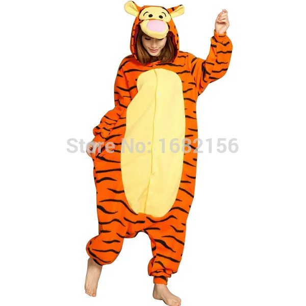 New Tiger Animal Onesies Pajamas Cosplay Costumes Adult Unisex Party Dress For Women Men Children