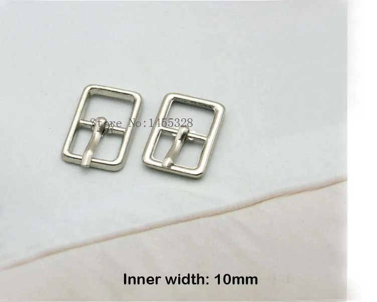 Wholesale 60pcs/lot metal small 10mm shoe buckle pin alloy sandal buckle free shipping silver nickle color  2016101701