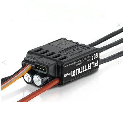 HobbyWing Platinum 60A ESC V4 (3S-6S) for 450-480 Class Heli (Propeller: 325-360mm)