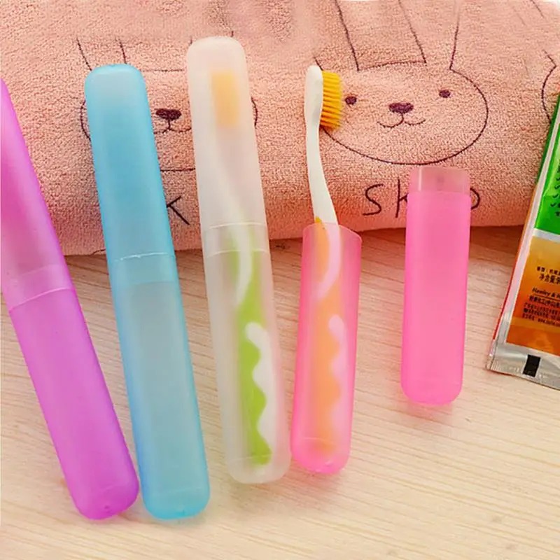 1 Pcs New Trendy Travel Hiking Camping Toothbrush Protect Holder Case Box Tube Cover Portable Toothbrushes Health Protector