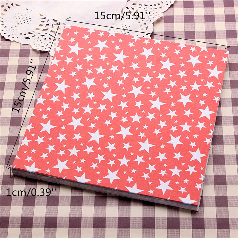 72 Sheets 15X15cm Mix Color Square 12 Kinds of Patterns Paper Craft Origami Folding Paper Flower Patterned Papers DIY Kid Gift